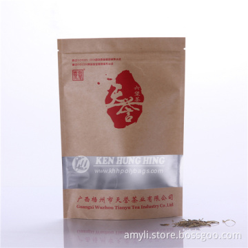 High Quality Stand up Zip Lock Kraft Bags for Tea
